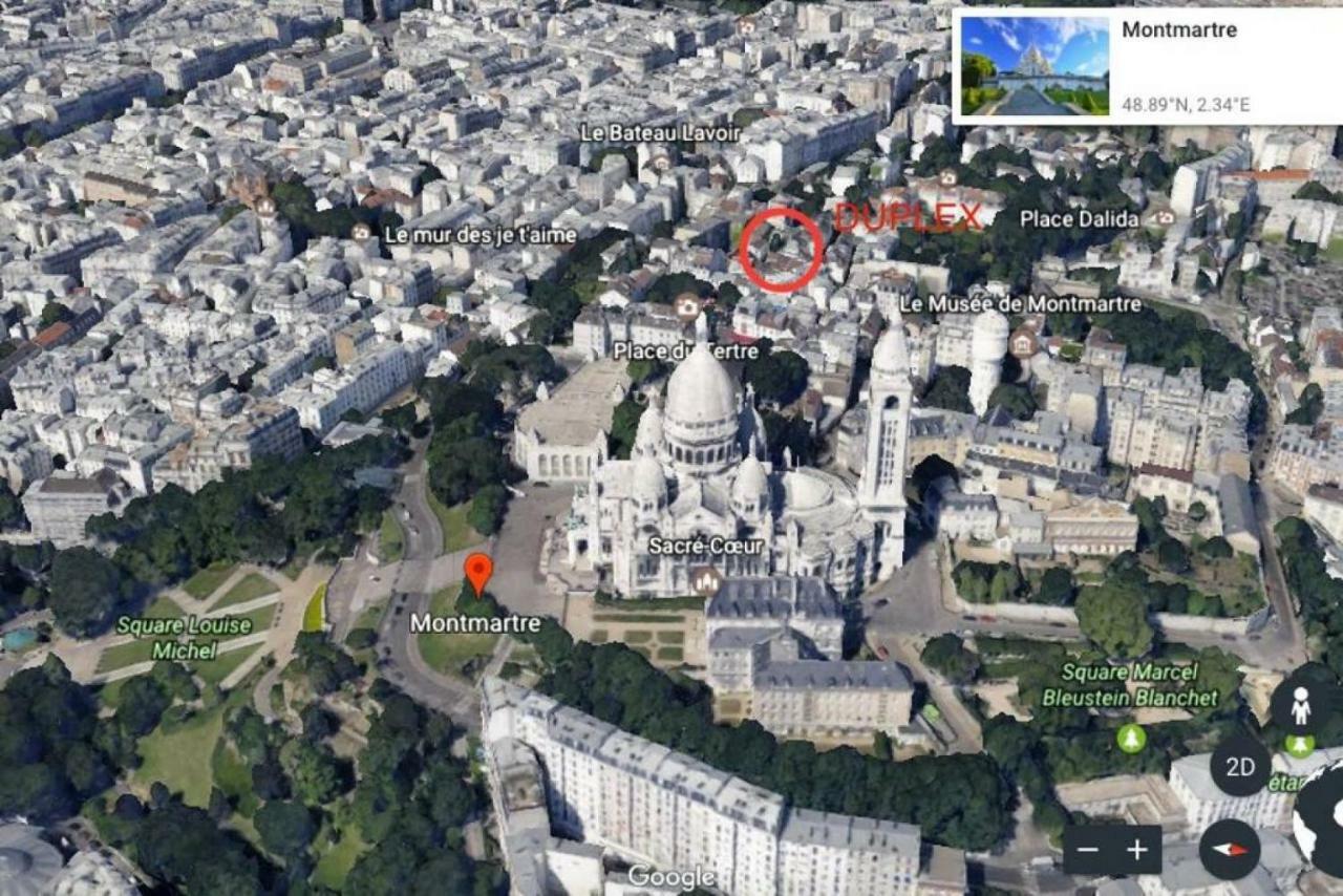 Luxurious Duplex - Top Of Montmartre Paris Exteriör bild